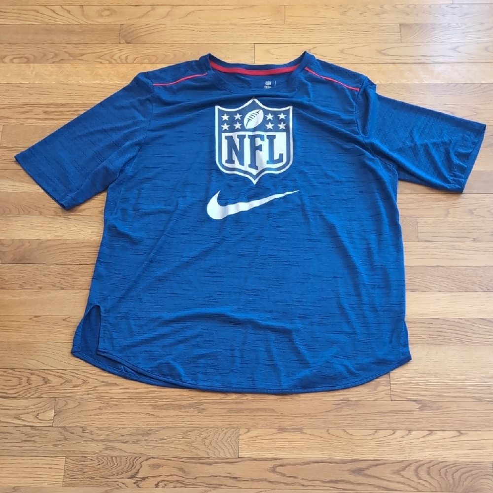 Nike Royal Blue NFL Logo Athletic Tee with White Swoosh Size XL